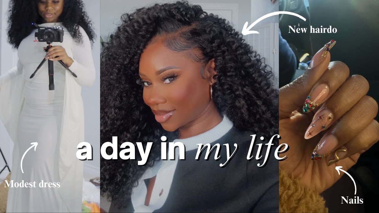 Day in the Life of a Full-Time Influencer: Quick Weave Review, Modest Haul & Vacation Prep!