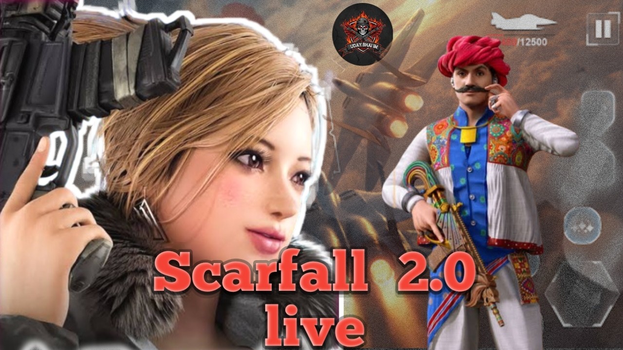 🔥 SCARFALL 2.0 LIVE: Pehli Baar UshotX Par! 🇮🇳 (Action Gameplay) #live