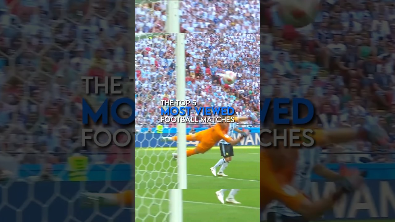 Top 5 most viewed matches in football history