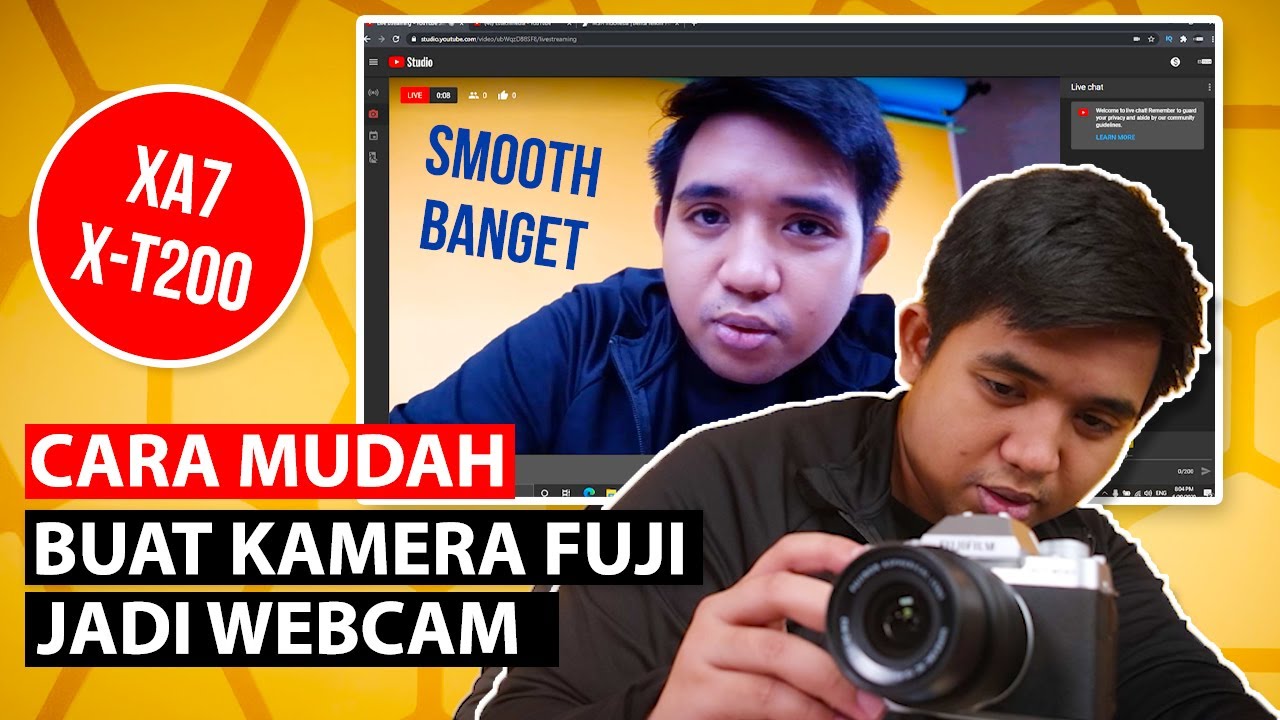 Kamera Fujifilm X-A7 dan X-T200 Jadi USB Webcam | Full Tutorial