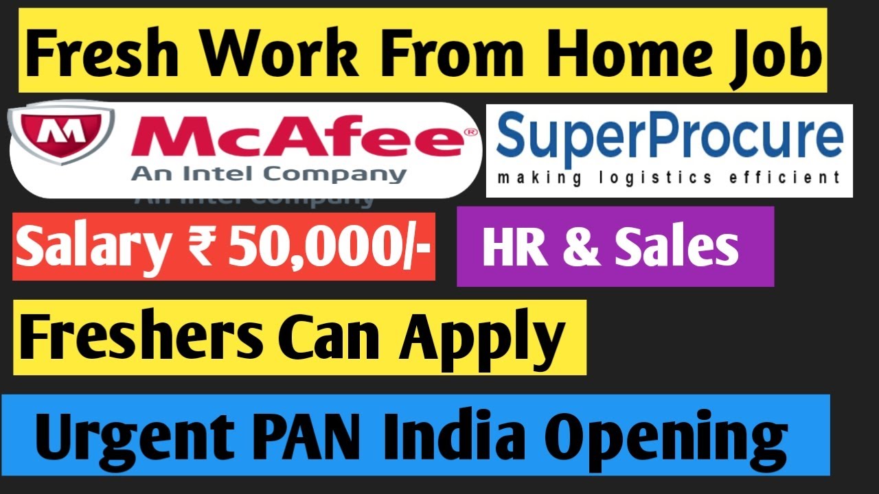 McAfee & SuperProcure Jobs 2022 Recruitment by Technoline Media #McAfeejobs