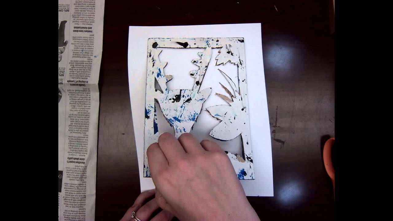 Cardboard Block Printing