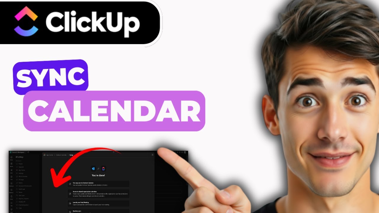 Как синхронизировать календарь Outlook с ClickUp (самый простой способ) (руководство на 2026 год)