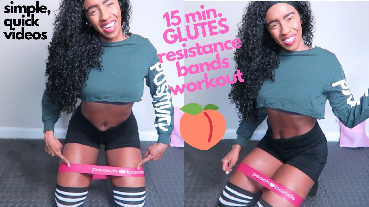 15 Min. Resistance Band Workout for Glutes Only | Home Workout | Peach Bands Workout