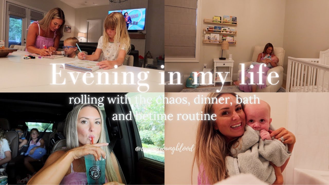 EVENING ROUTINE AS A FAMILY OF 6 // motherhood // casual diml vlog // dinner and bedtime routine