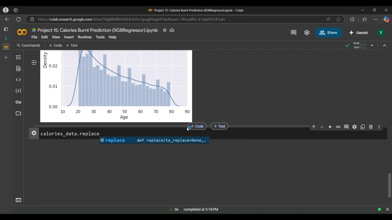 Project 15: Calories Burn Prediction using XGBRegressor