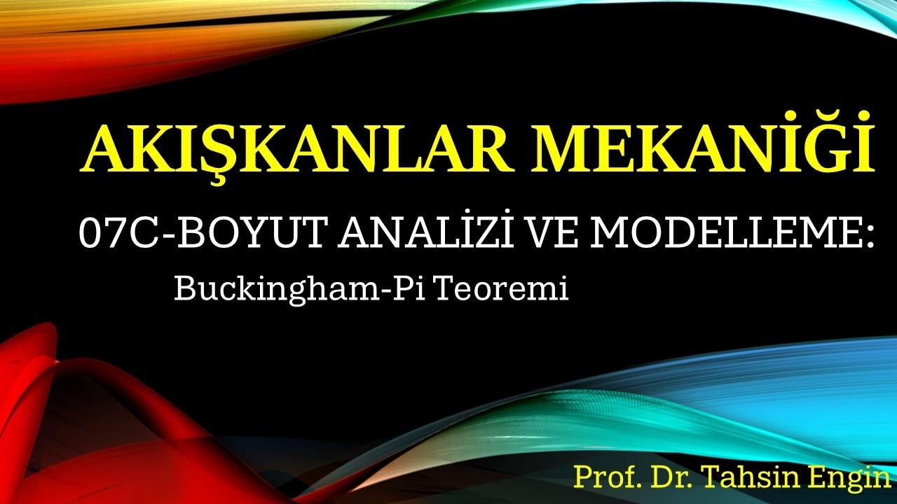 BOYUT ANALİZİ VE MODELLEME- Bölüm #3: Buckingham Pi Teoremi