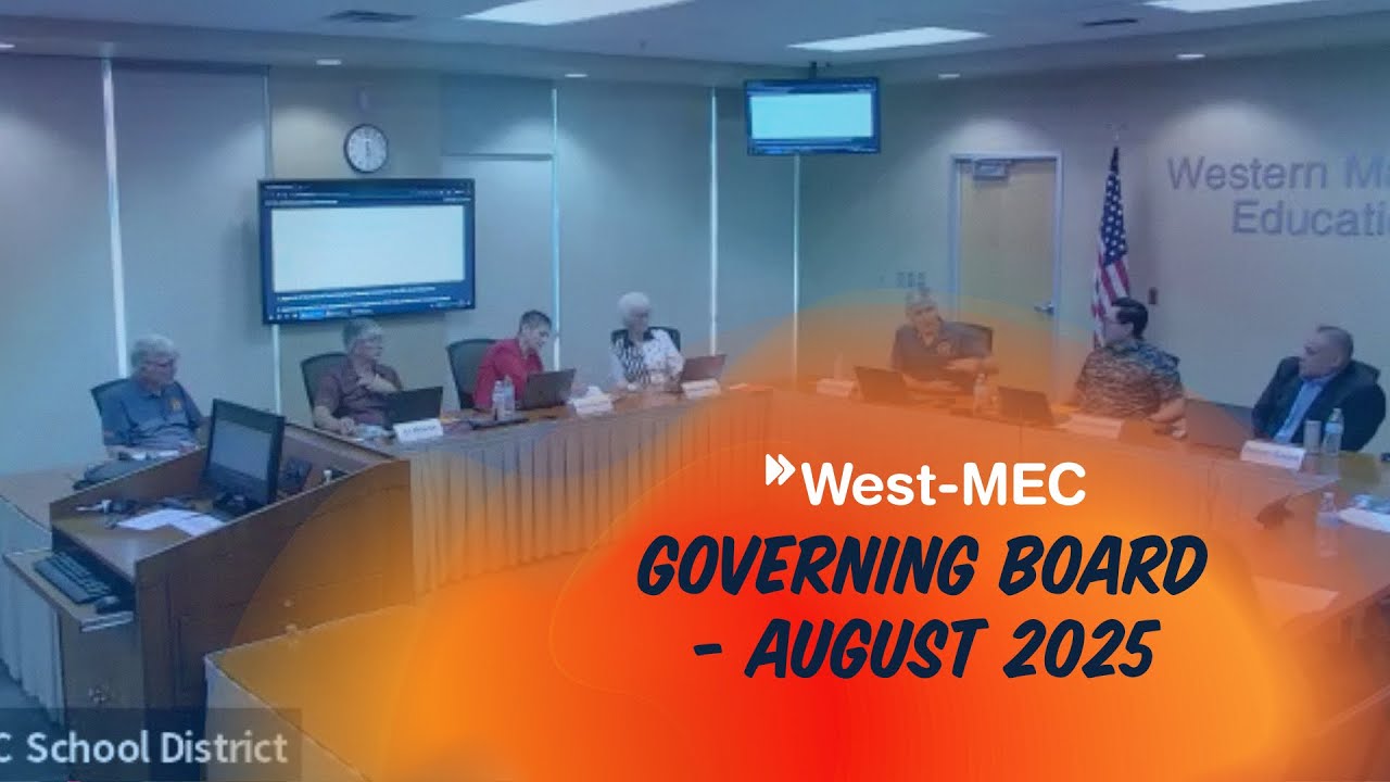 West-MEC Governing Board Meeting, August 2025