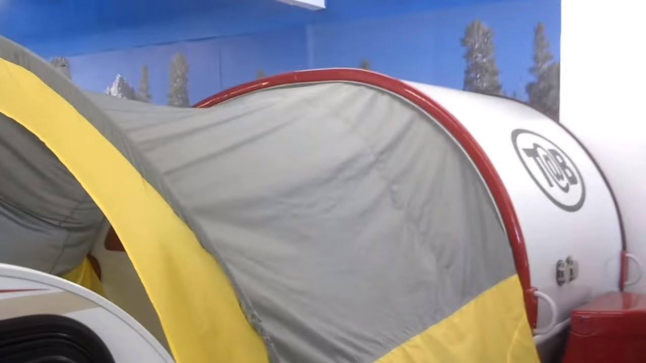T@B Trailer Awning, setup.    Excellent  shade awning for your Tab Trailer