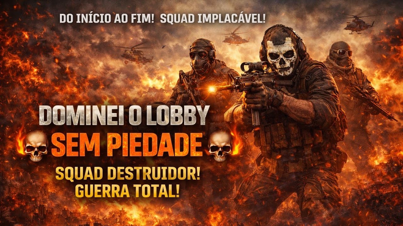 🚨 GUERRA INSANA NO WARZONE! SQUAD IMPLACÁVEL!