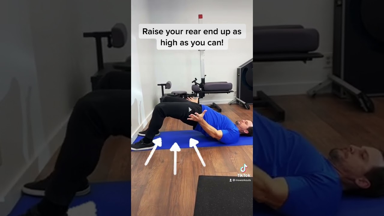 Having back or hip problems? This exercise will help. #multiplesclerosis #strengthtraining #backpain