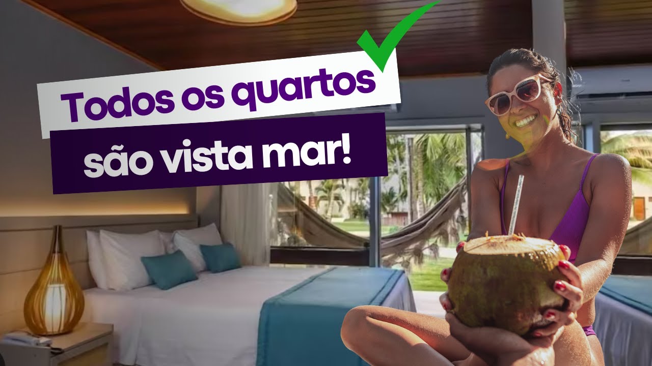 Nesse resort todos os quartos são vista mar! Como são os quartos do Serrambi resort?