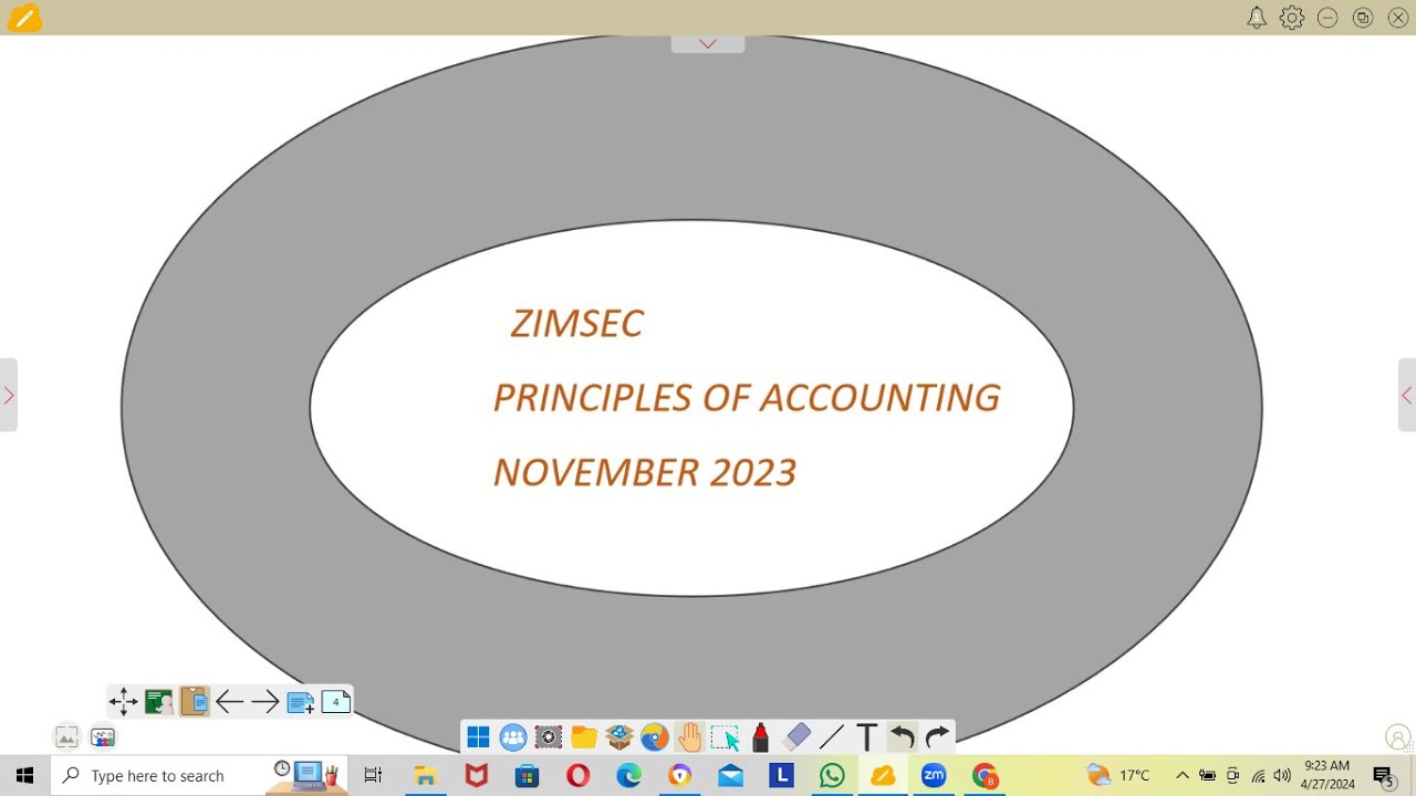 ZIMSEC O LEVEL ACCOUNTS NOVEMBER 2023 BANK RECONCILIATION STATEMENT