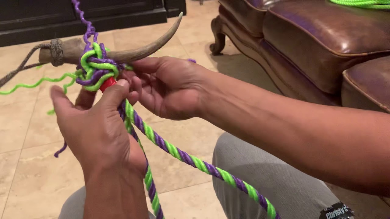 Como hacer un Bosal con botón de cuatro puntas