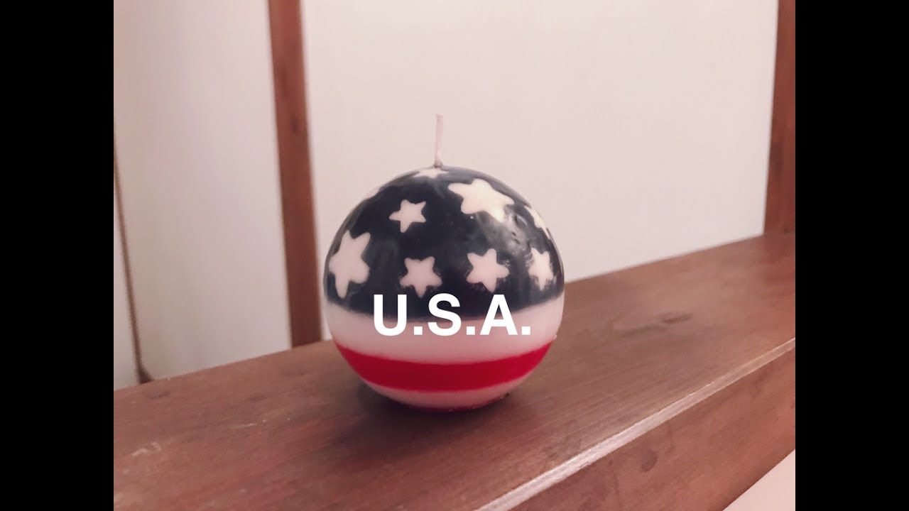 お家で手作りのキャンドルを作ろう！ Hand making candle tutorial ~the U.S.A.~