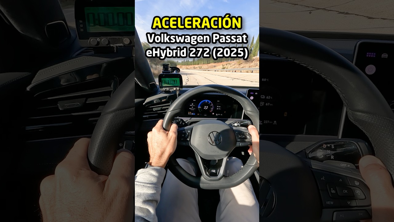 Prueba de aceleración Volkswagen Passat eHybrid de 272 CV ¿Será más rápido que el Golf GTE?