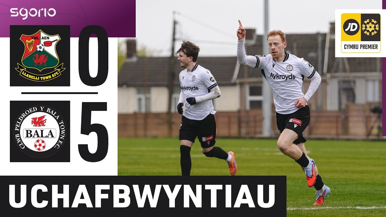 Uchafbwyntiau | Highlights: Llanelli 0-5 Y Bala | Cymru Premier JD