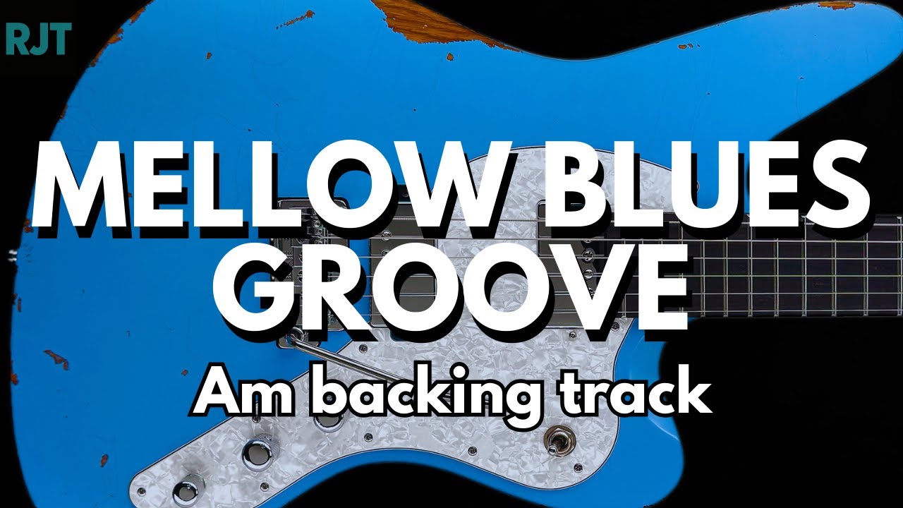 Mellow Blues Groove Backing Track For Guitar In A Minor #rockonjamtracks #blues #backingtrack