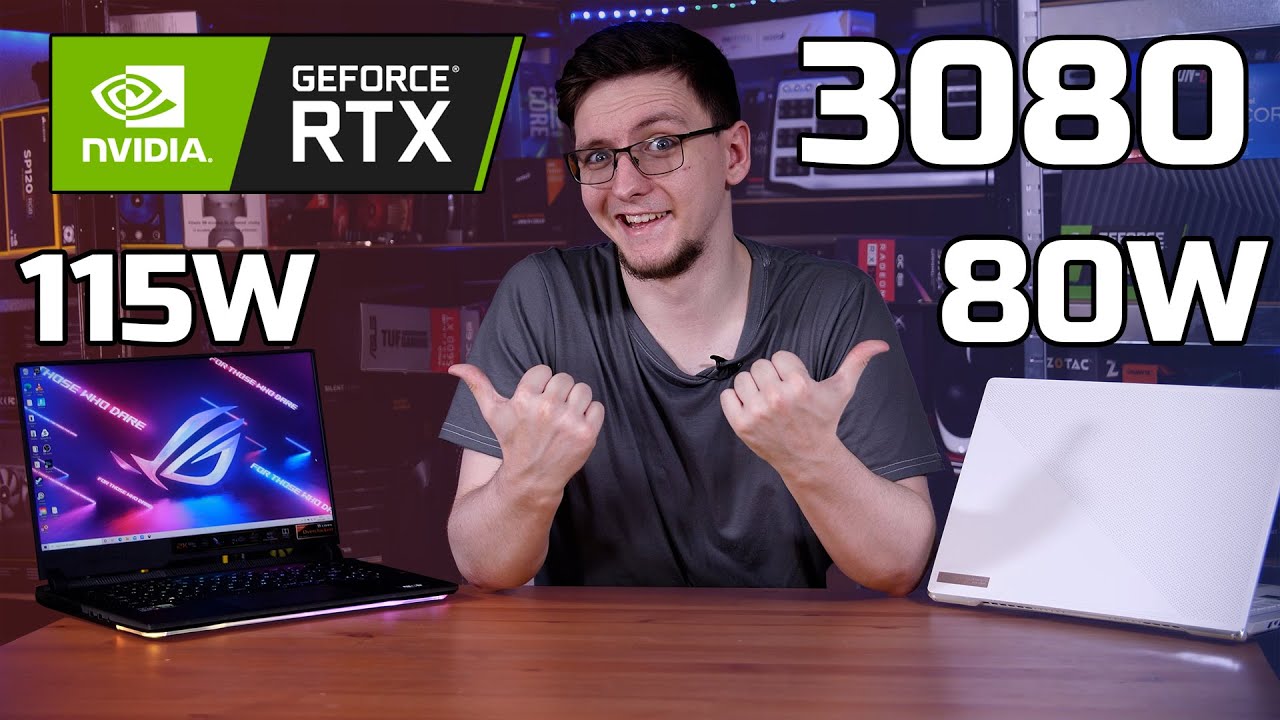 RTX 3080 Laptop 80W TDP vs 115W TDP Comparison