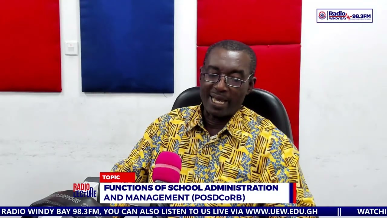 RADIO LECTURE SERIES 16/06/2025 COURSE CODE: EDC 242 TRENDS IN EDUCATION & SCHOOL MGMT. IN GHANA