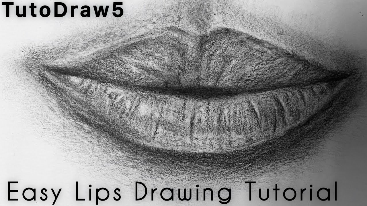 Easy Lips Drawing Tutorial – Step by Step for Beginners Pencil Sketch Guide #4