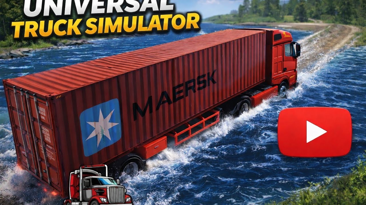  🚛 delivering container cargo from Muchën to Roshenheim✅️ Universal truck simulator🚚 Version 1.15.0 