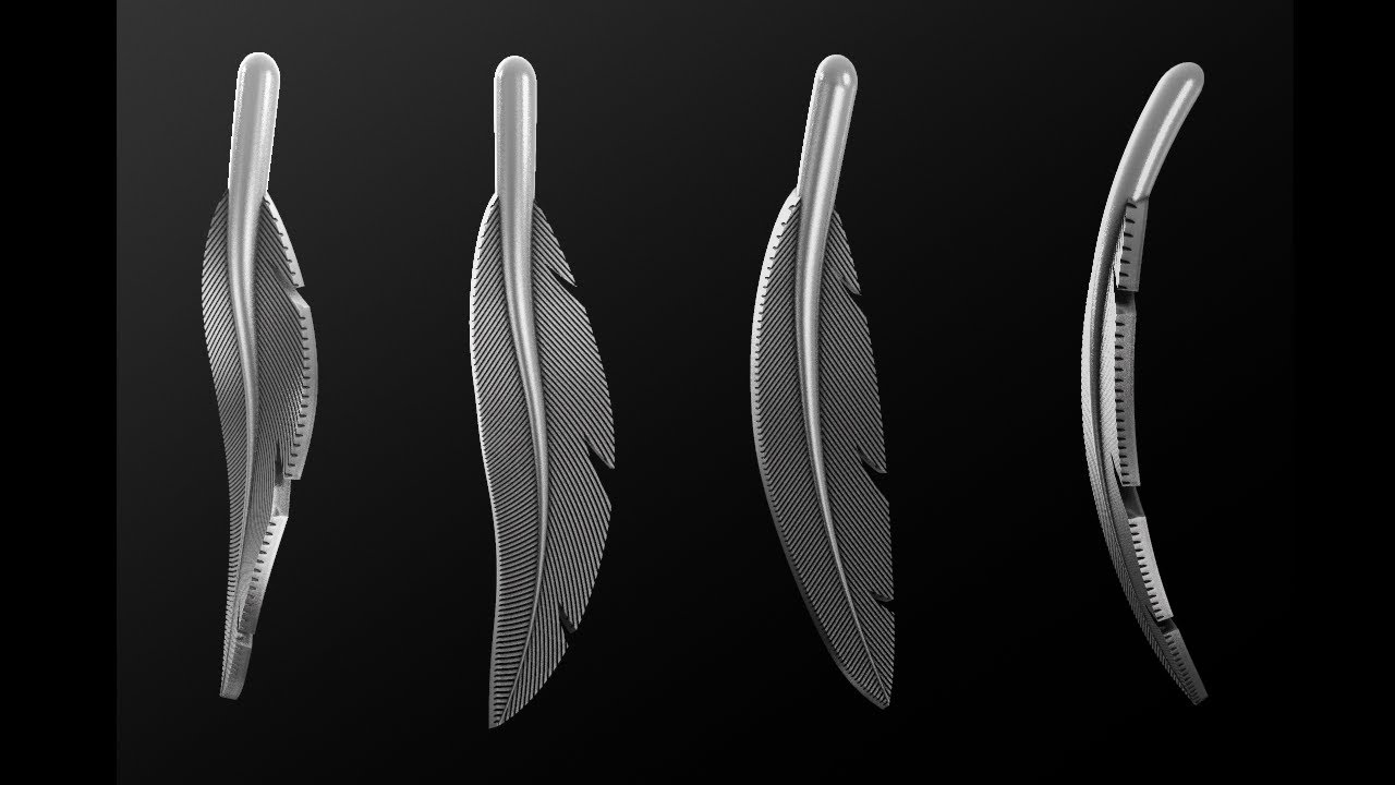 Моделирование перышка в программе Rhino/Feather modeling in Rhino 6