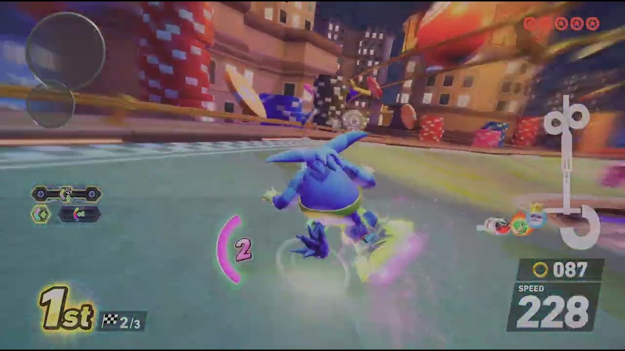 Big Vs Jet Sonic Racing: CrossWorlds Gamplay