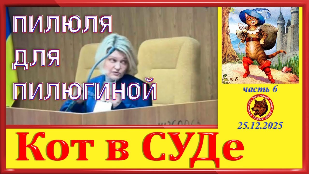 ПИЛЮЛЯ ДЛЯ ПИЛЮГИНОЙ- ч.6 цикла "КОТ В СУДЕ"