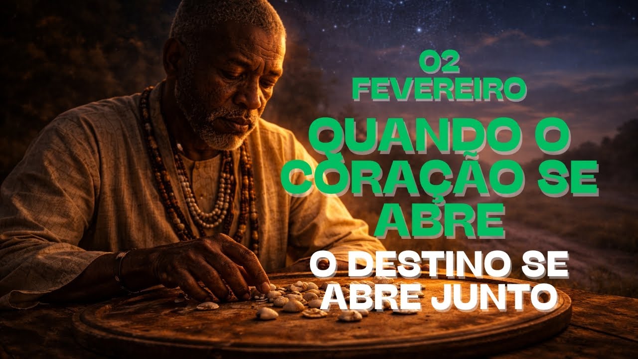 MENSAGEM DO DIA | 02 FEVEREIRO | QUANDO o CORAÇÃO abre, O destino SE abre JUNTO | Ifá