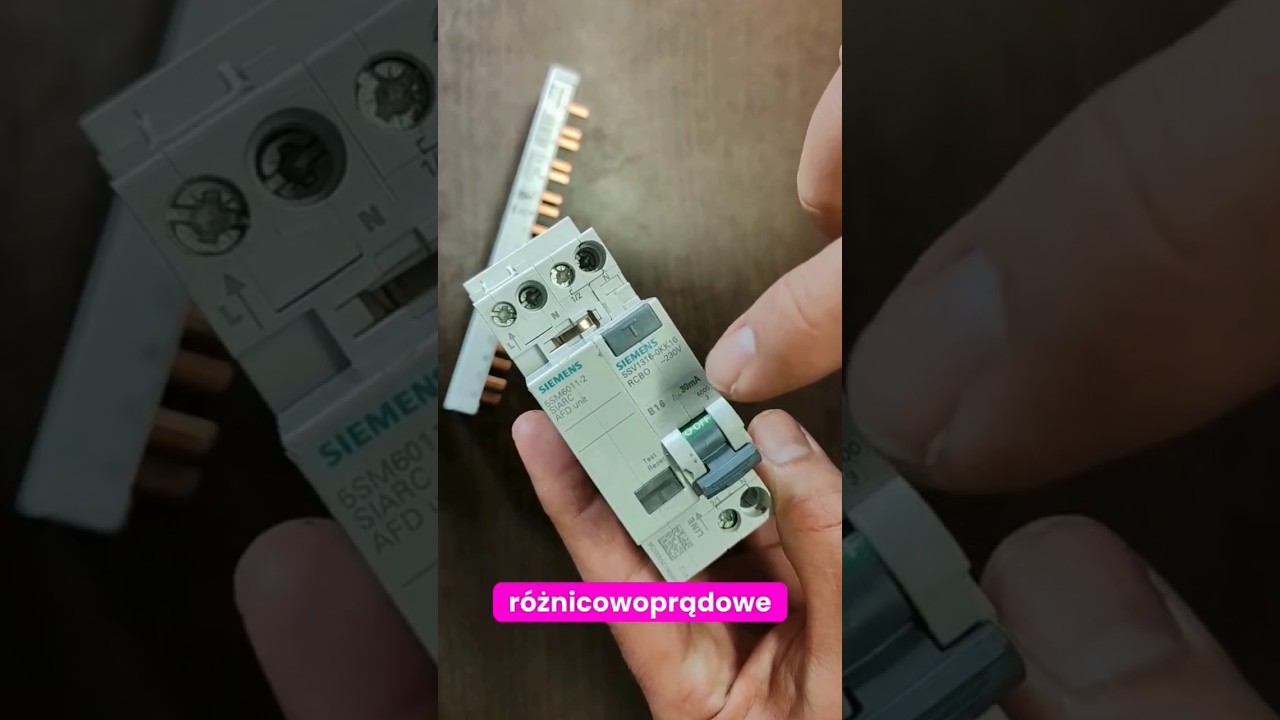 RCBO i AFDD czyli ZABEZPIECZENIE ZESPOLONE w rozdzielnicy⚡ #elektryk #rozdzielnica #siemens #fyp
