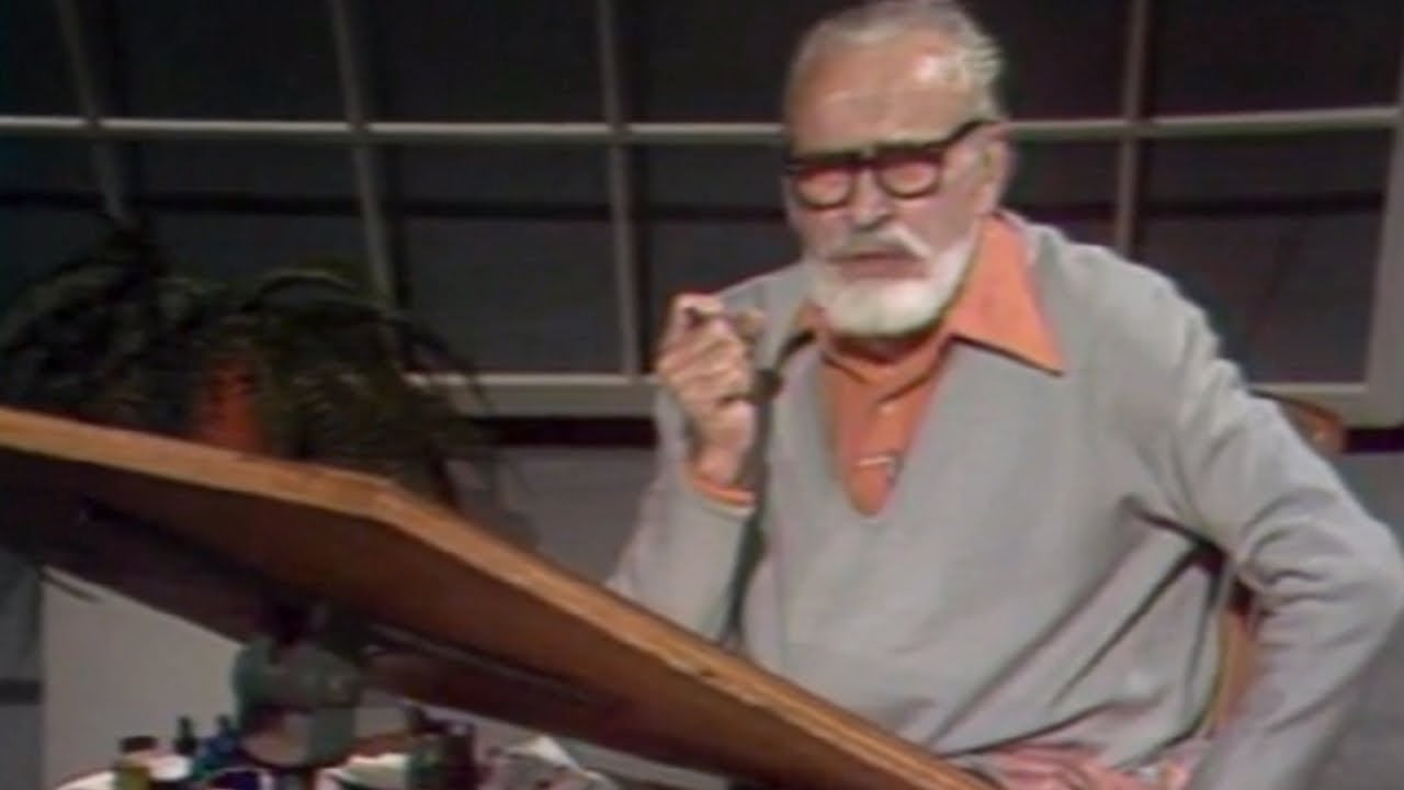 Unintentional ASMR   Lloyd J  Reynolds 2   Relaxing Voice   Art Of Writing Italic Calligraphy 1975