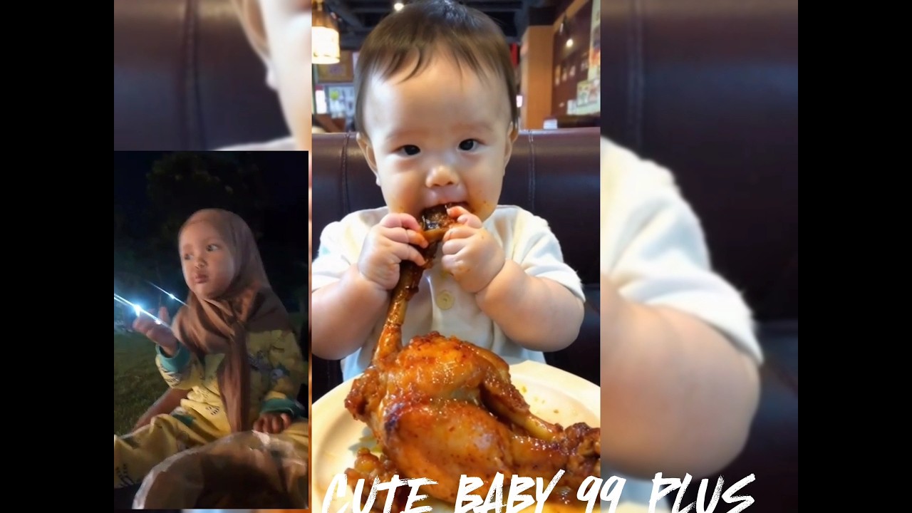 Cute baby eating video | 🍗 (baby collection)