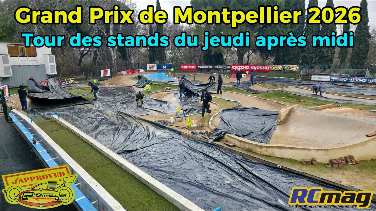 Grand Prix de Montpellier TT 1/8 nitro 2026 - Tour des stands du jeudi après midi et il pleut !