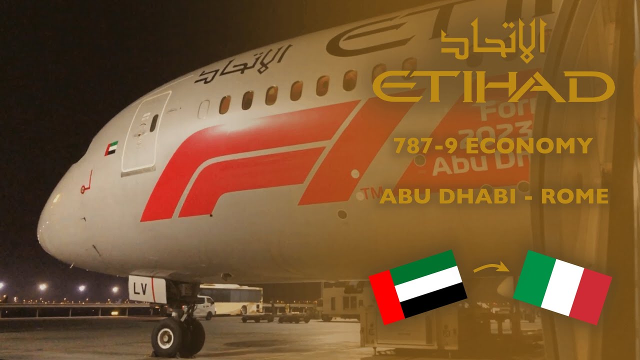 Trip Report | Etihad Boeing 787-9 (Economy) | Abu Dhabi to Rome