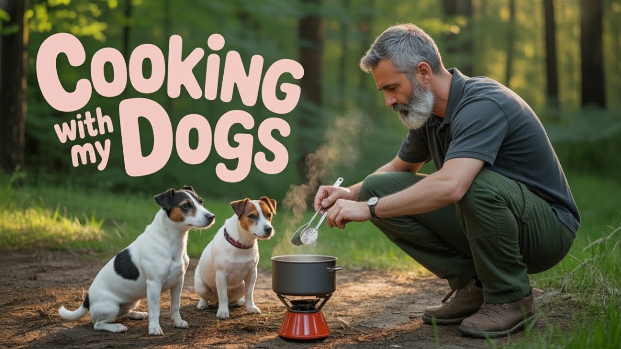 Snack time with the pups