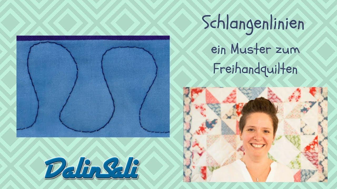 Schlangenlinien - ein Muster zum Freihandquilten