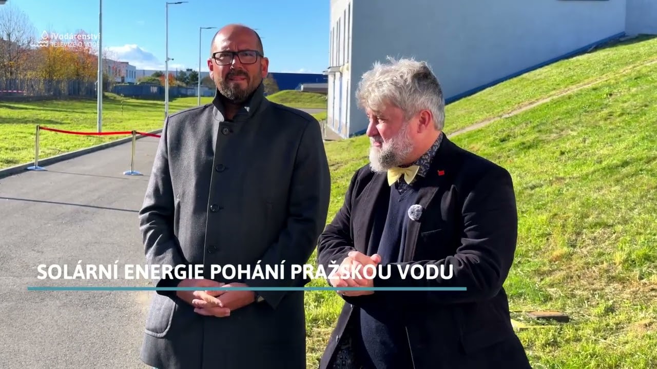 Solární energie pohání pražskou vodu – FVE Kopanina v provozu