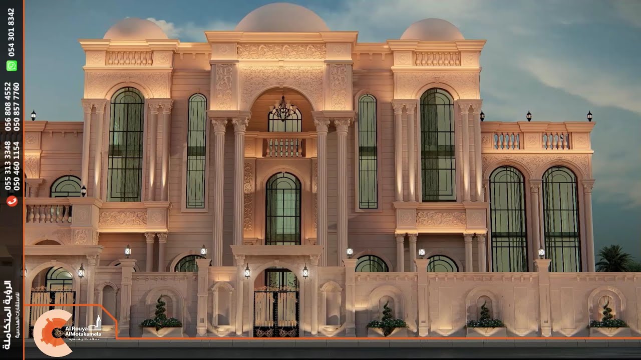 تصميم فيلا 3D في دبي من الرؤية المتكاملة للاستشارات الهندسية