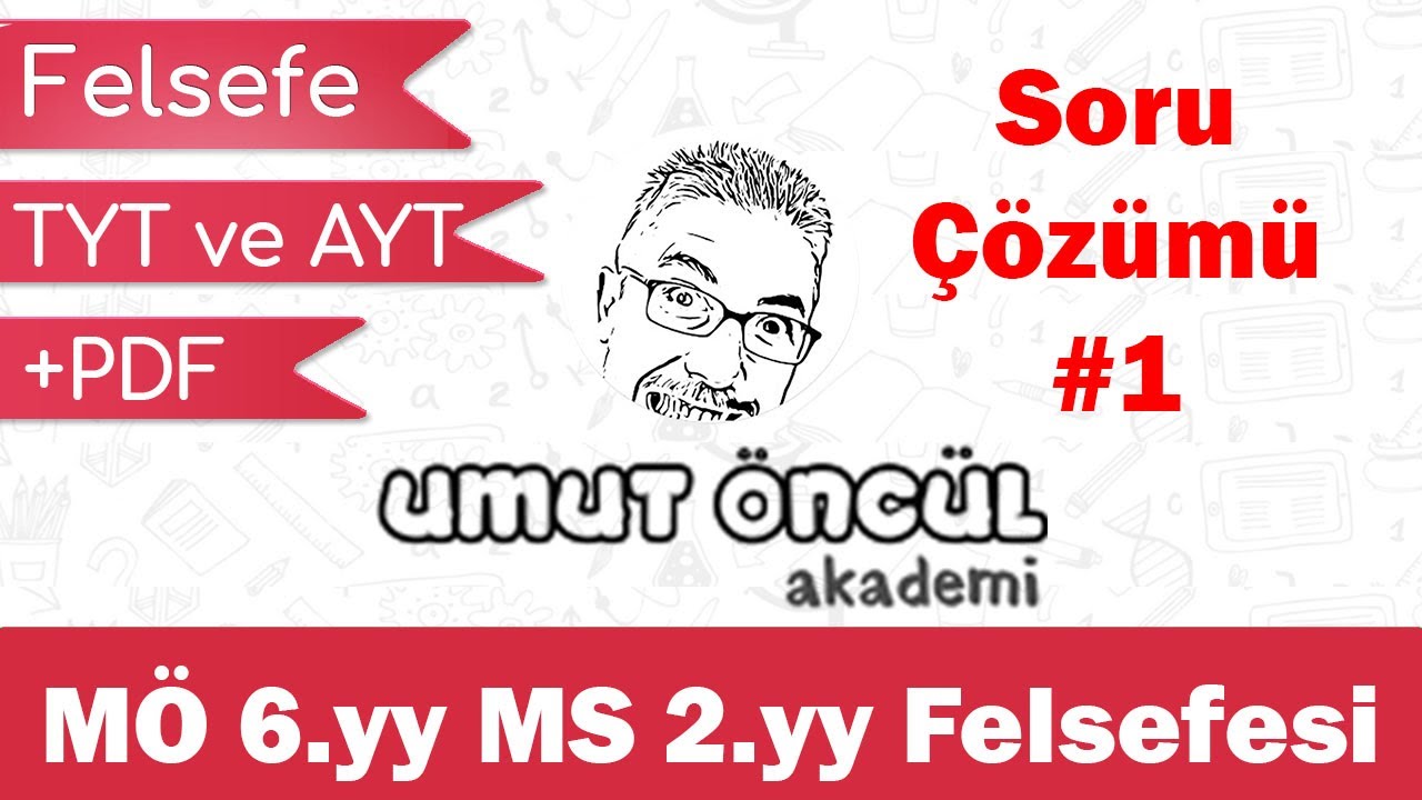 Felsefe | TYT ve AYT | MÖ 6.yy MS 2.yy Felsefesi | Soru Çözümü #1 | +PDF