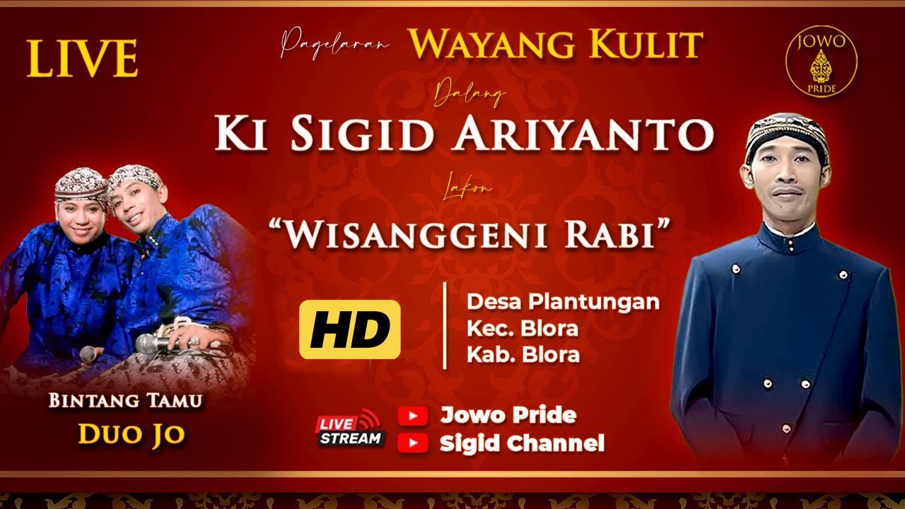 🔴Wayang Kulit Ki Sigid Ariyanto BT Jo Klitik & Jo Klutuk  Lakon Wisanggeni Rabi | Blora