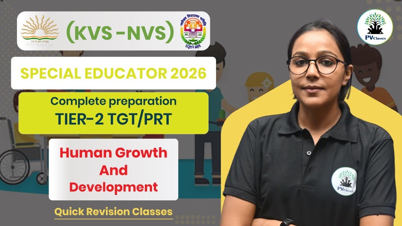 KVS-NVS Special Educator 2026 | Human Growth & Development | Quick Revision