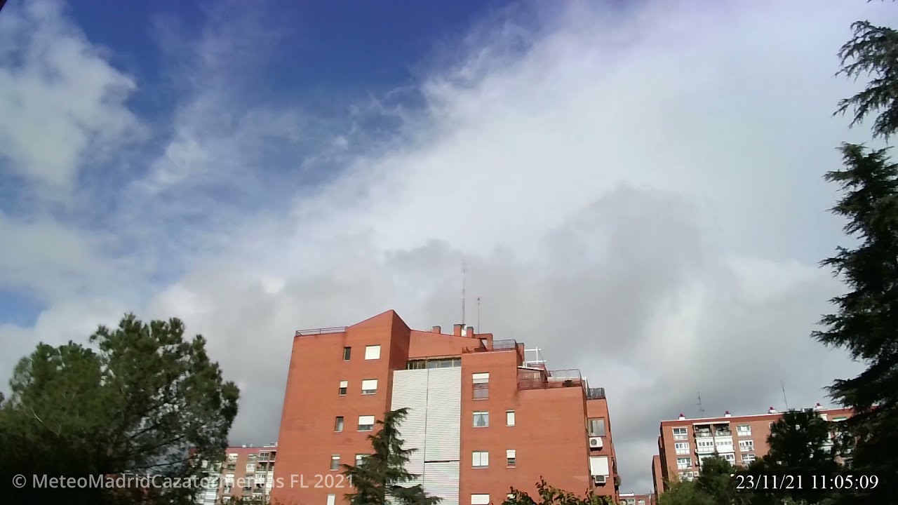 Time-Lapse de la DANA polar del 22-23 noviembre 2021 desde Madrid.