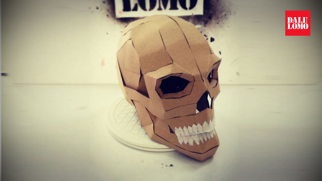 DIY Human Skull - Cardboard Prop How to #108