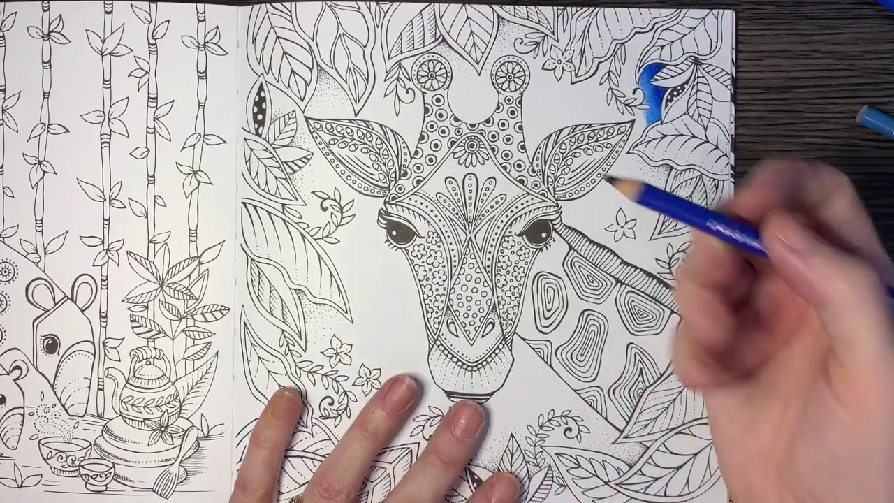 Rita Berman Giraffe - part one background with Prismas