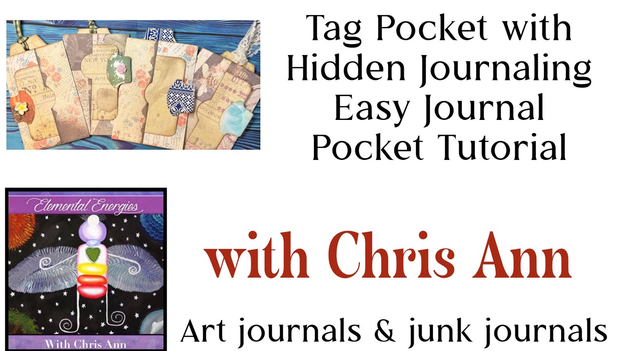 Tag Pocket with Hidden Journaling Easy Journal Pocket Tutorial