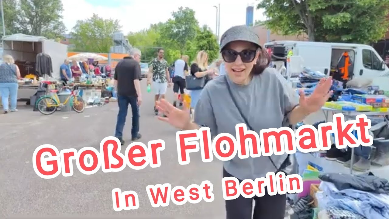 random in Berlin, schöner großer Flohmarkt in West Berlin