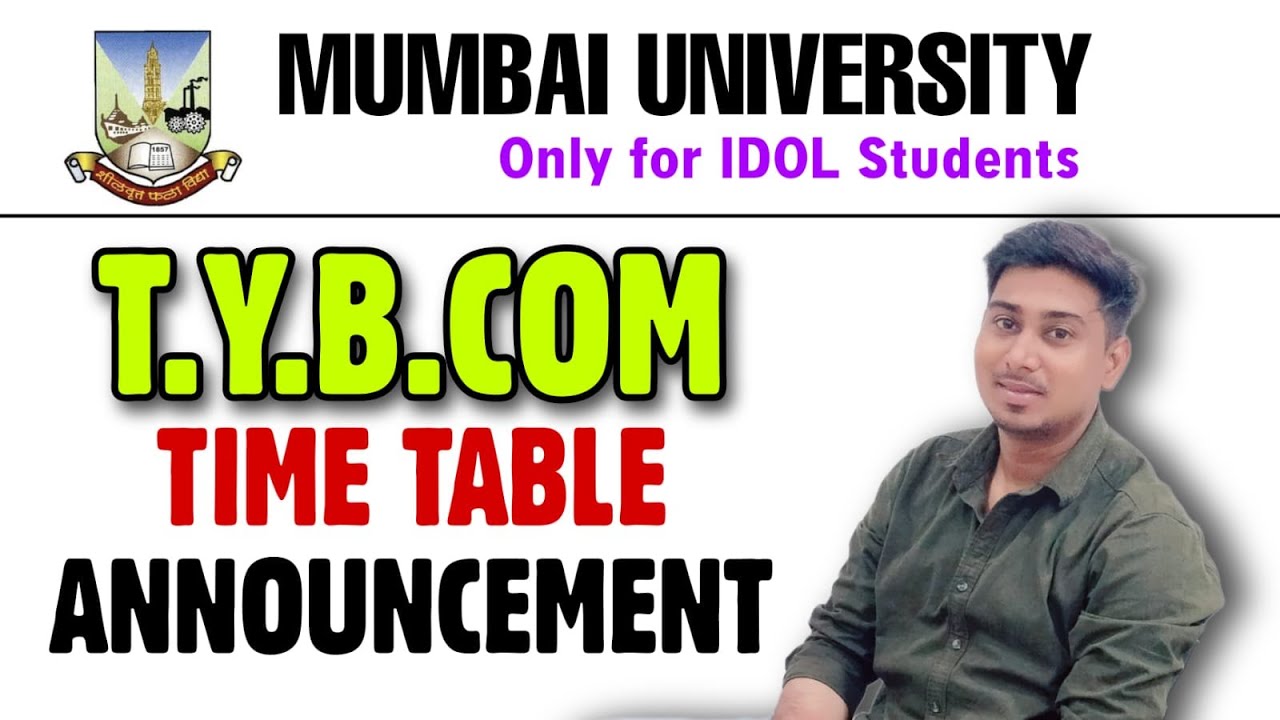 t.y.b.com exam time table 2022 | tybcom exam time table 2022 mumbai university idol