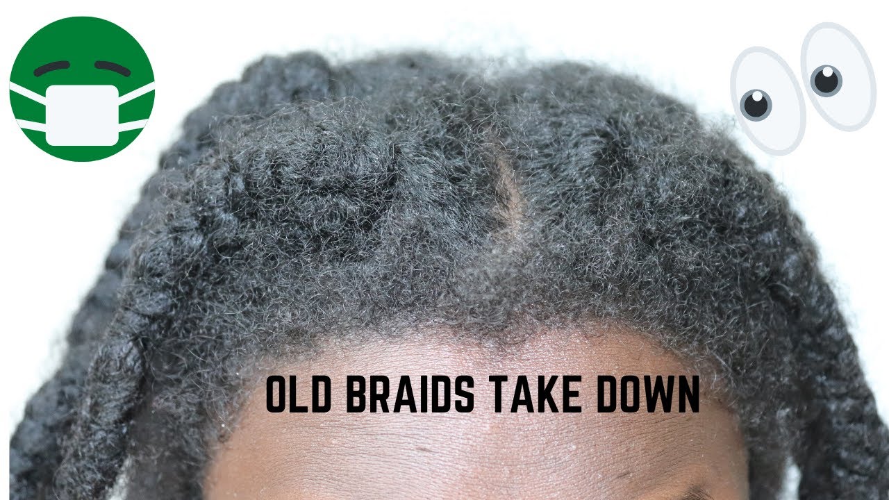 HOW TO TAKEDOWN OLD BRAIDS DOOKIE BRAIDS CORRECTLY | OLD BRAIDS TAKE DOWN|  4B HAIR NATURAL HAIR UK