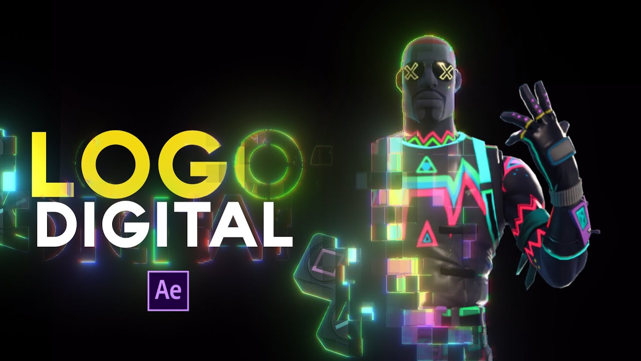 Animando logos con estilo digital en After Effects   No Plugins